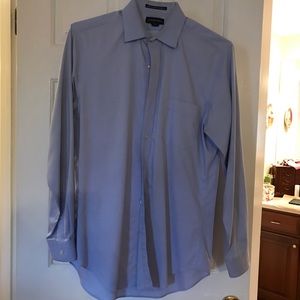 Lands End men’s dress shirt blue